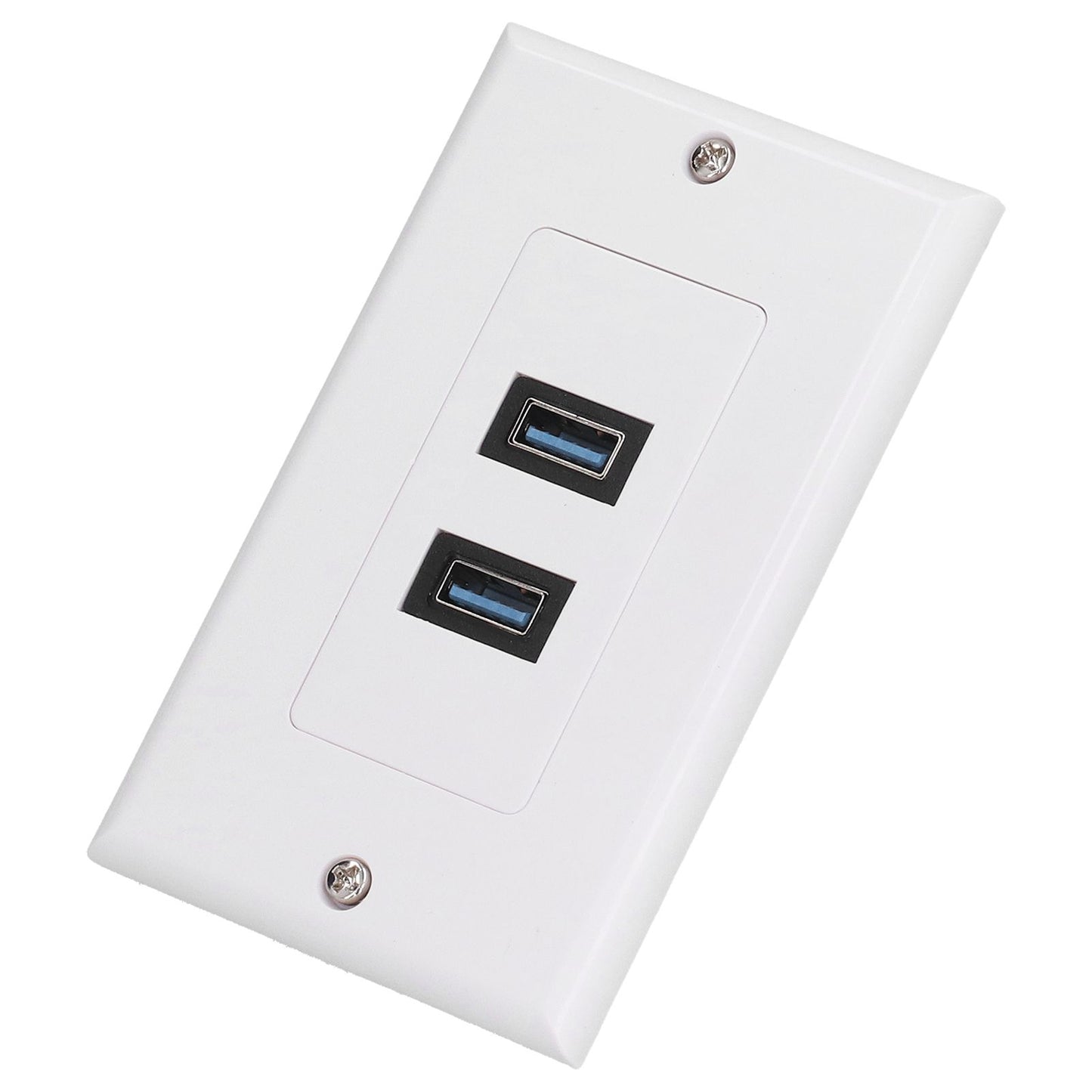 USB 3.0 Wall Plate Data Transmission 2 Port USB 3.0 Component Composite Wall Panel for Charging