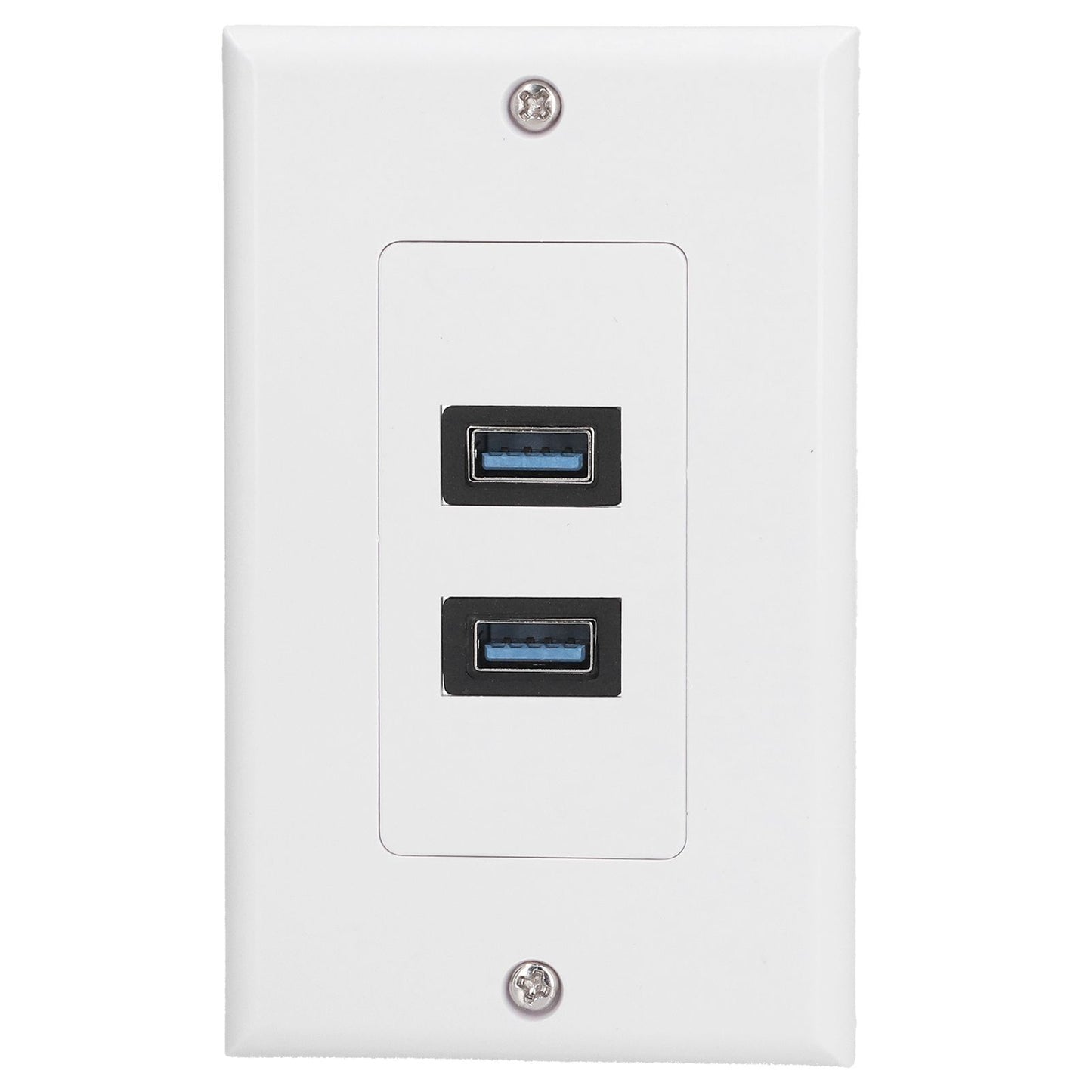 USB 3.0 Wall Plate Data Transmission 2 Port USB 3.0 Component Composite Wall Panel for Charging