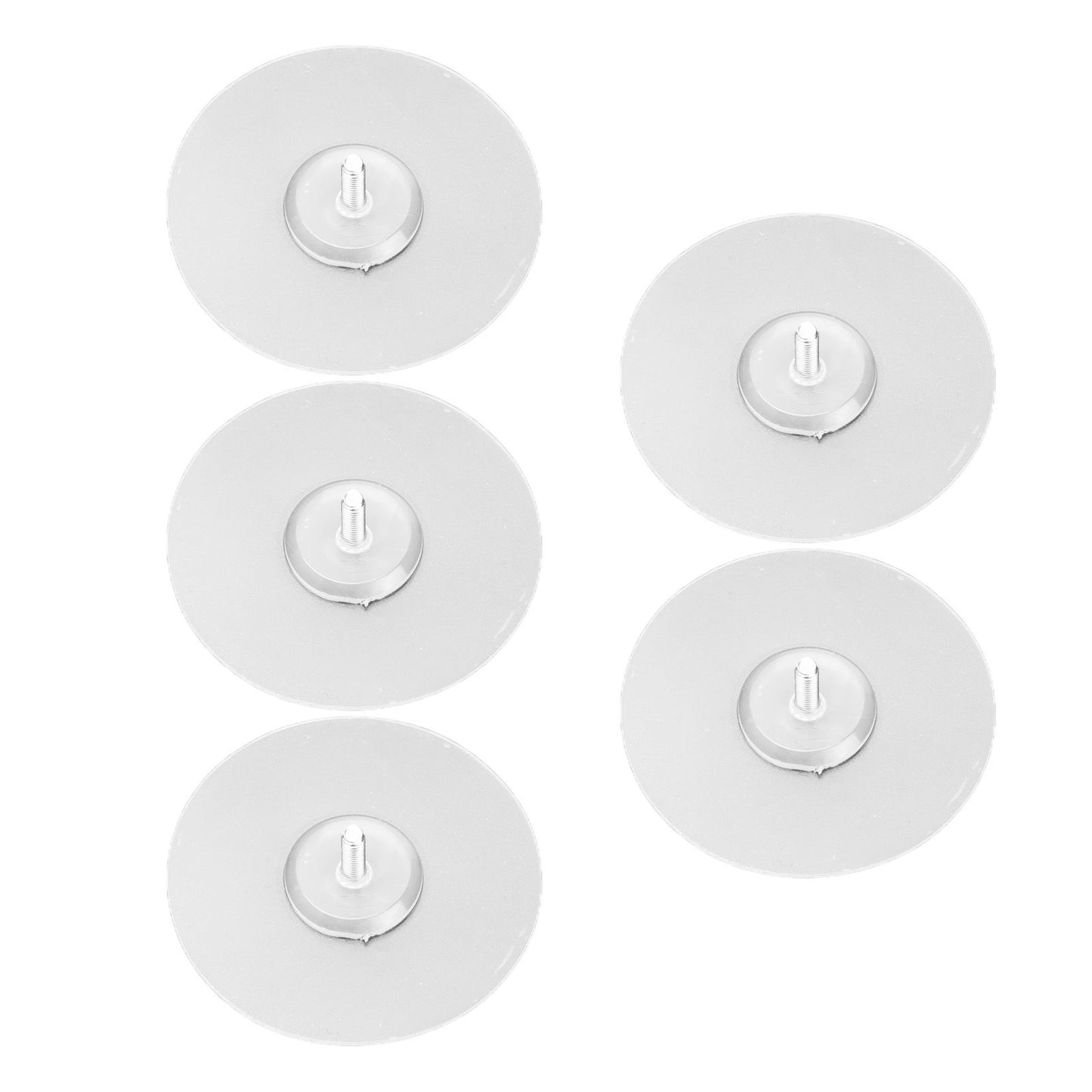 10PCS Strong Adhesive Disc Punch Free Waterproof Silicone Sticky Plate for Handle Clothes Hook Connection