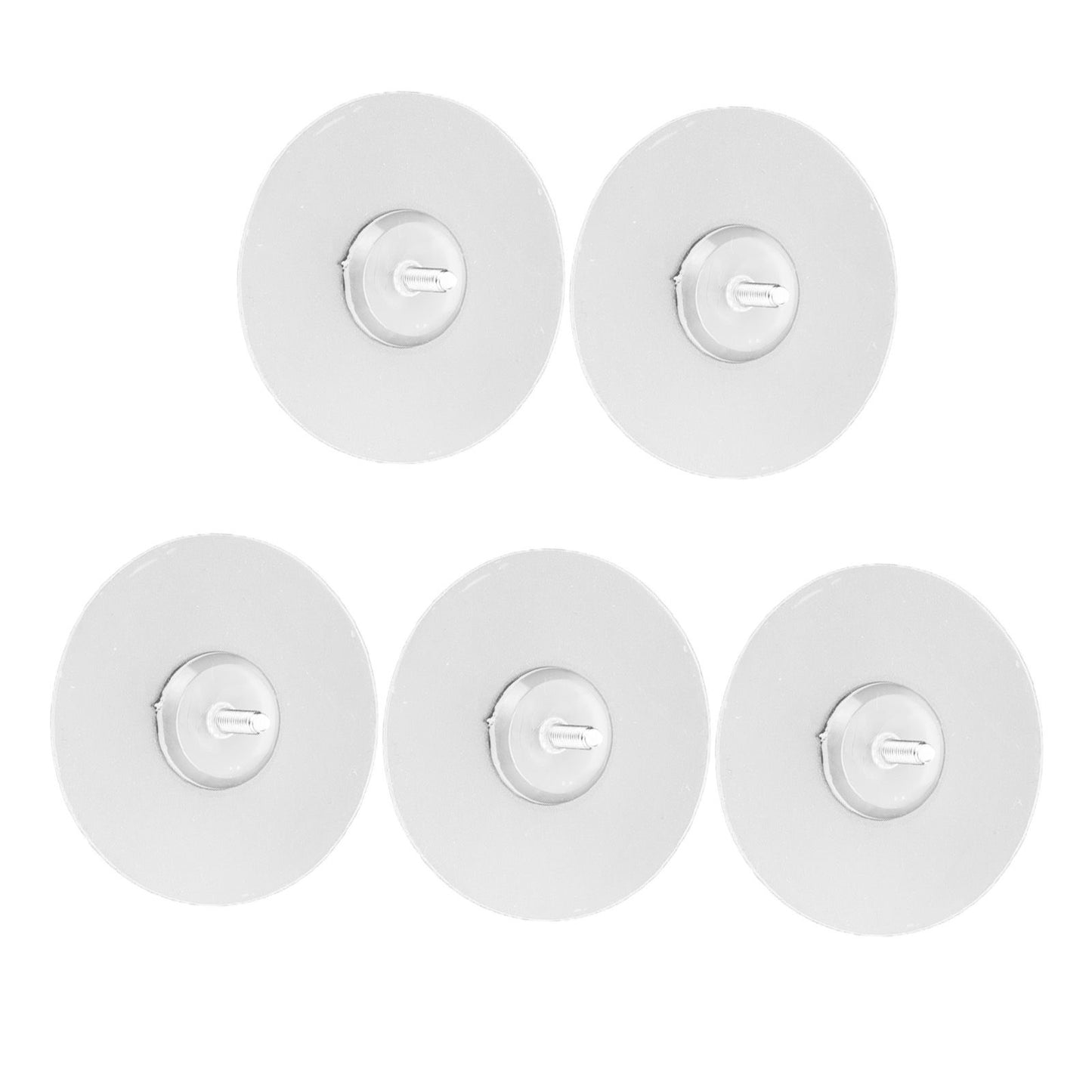 10PCS Strong Adhesive Disc Punch Free Waterproof Silicone Sticky Plate for Handle Clothes Hook Connection