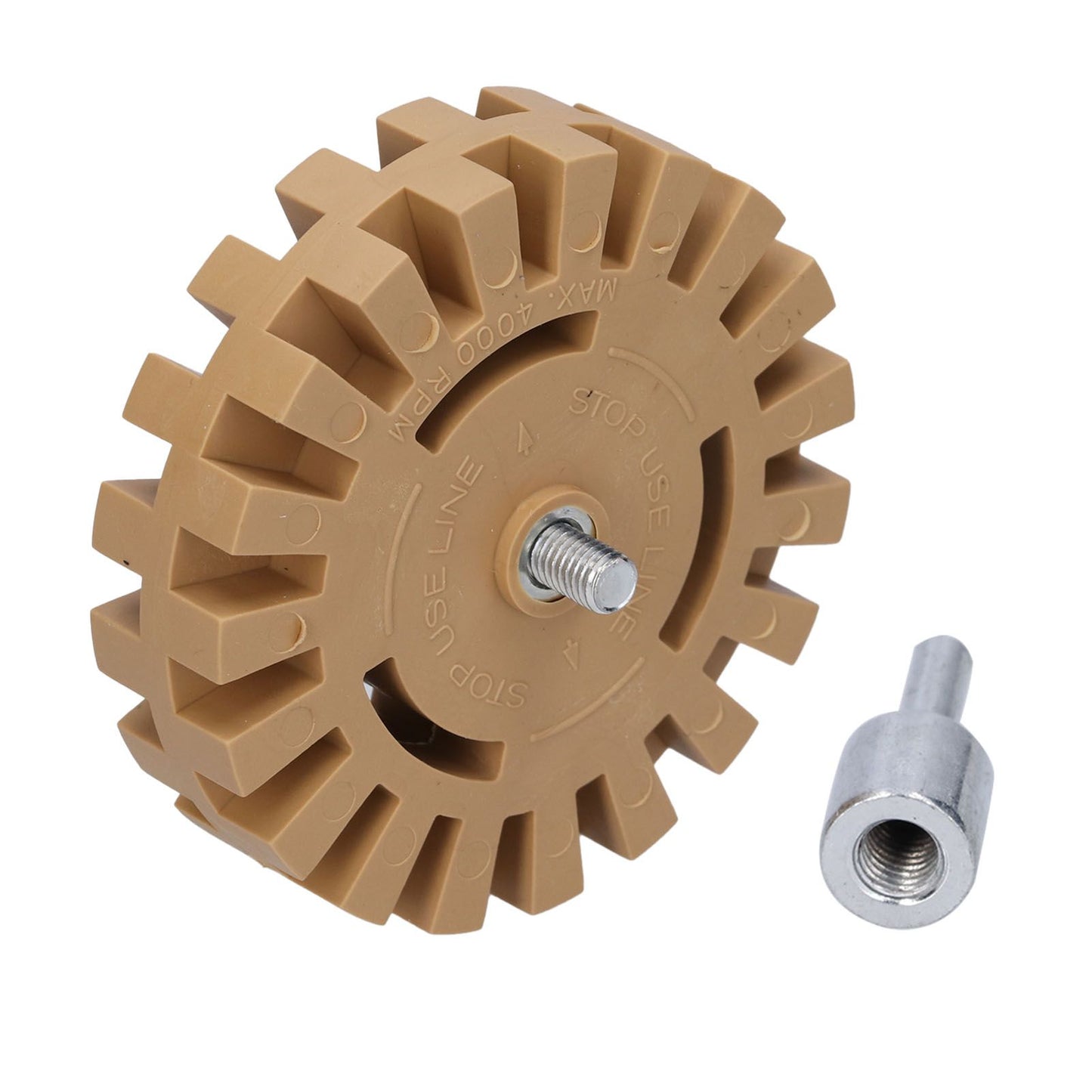 Rubber Eraser Wheel Adhesive Pinstripe Removal Tool for Paint Chrome Windows Metal Finishes Cars