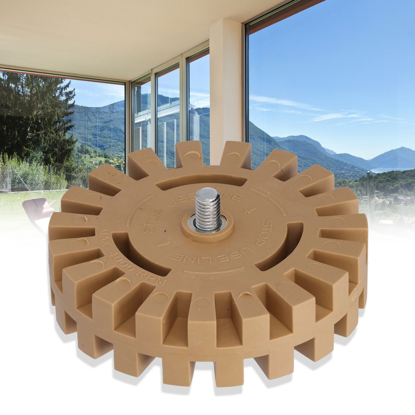 Rubber Eraser Wheel Adhesive Pinstripe Removal Tool for Paint Chrome Windows Metal Finishes Cars