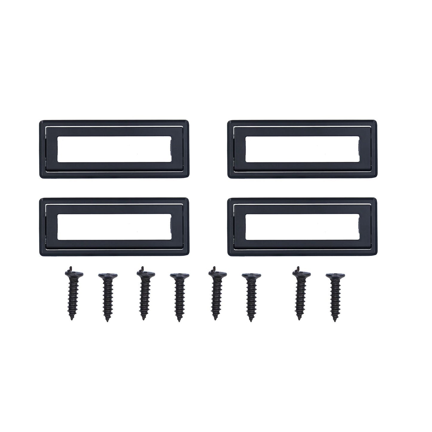 Door Drawer Handle Zinc Alloy Recessed Finger Pulls for Sliding Cabinets Drawers Doors