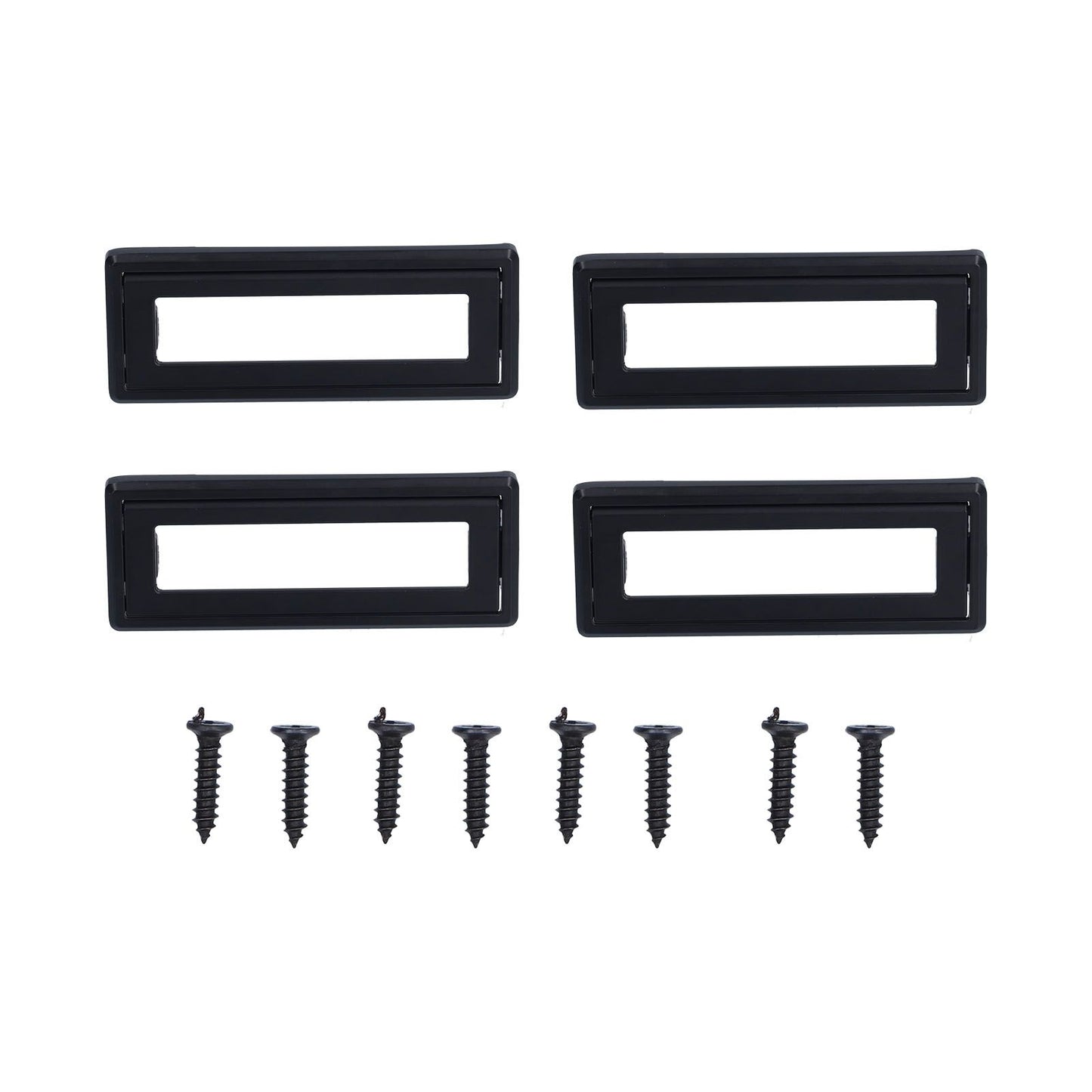 Door Drawer Handle Zinc Alloy Recessed Finger Pulls for Sliding Cabinets Drawers Doors