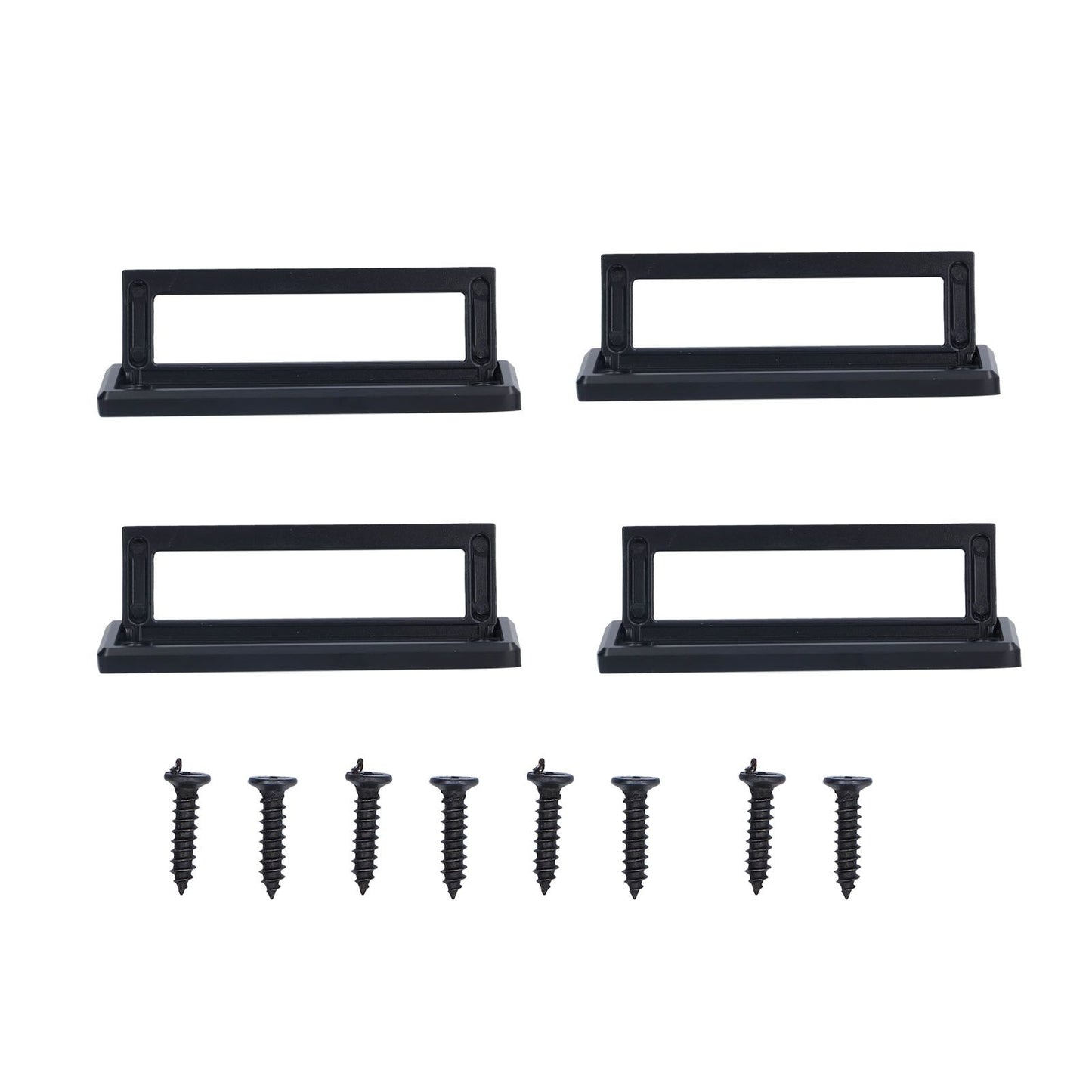 Door Drawer Handle Zinc Alloy Recessed Finger Pulls for Sliding Cabinets Drawers Doors