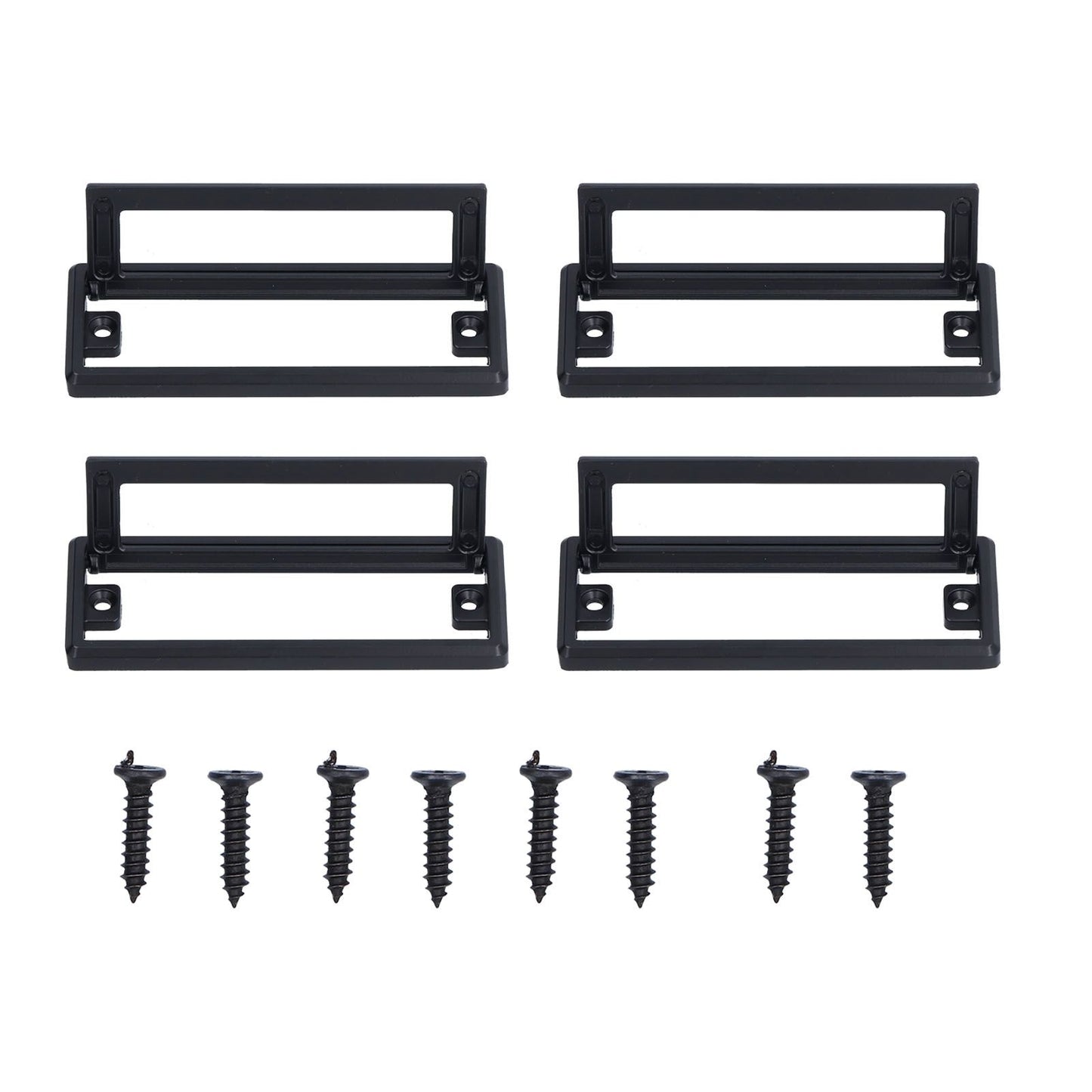 Door Drawer Handle Zinc Alloy Recessed Finger Pulls for Sliding Cabinets Drawers Doors