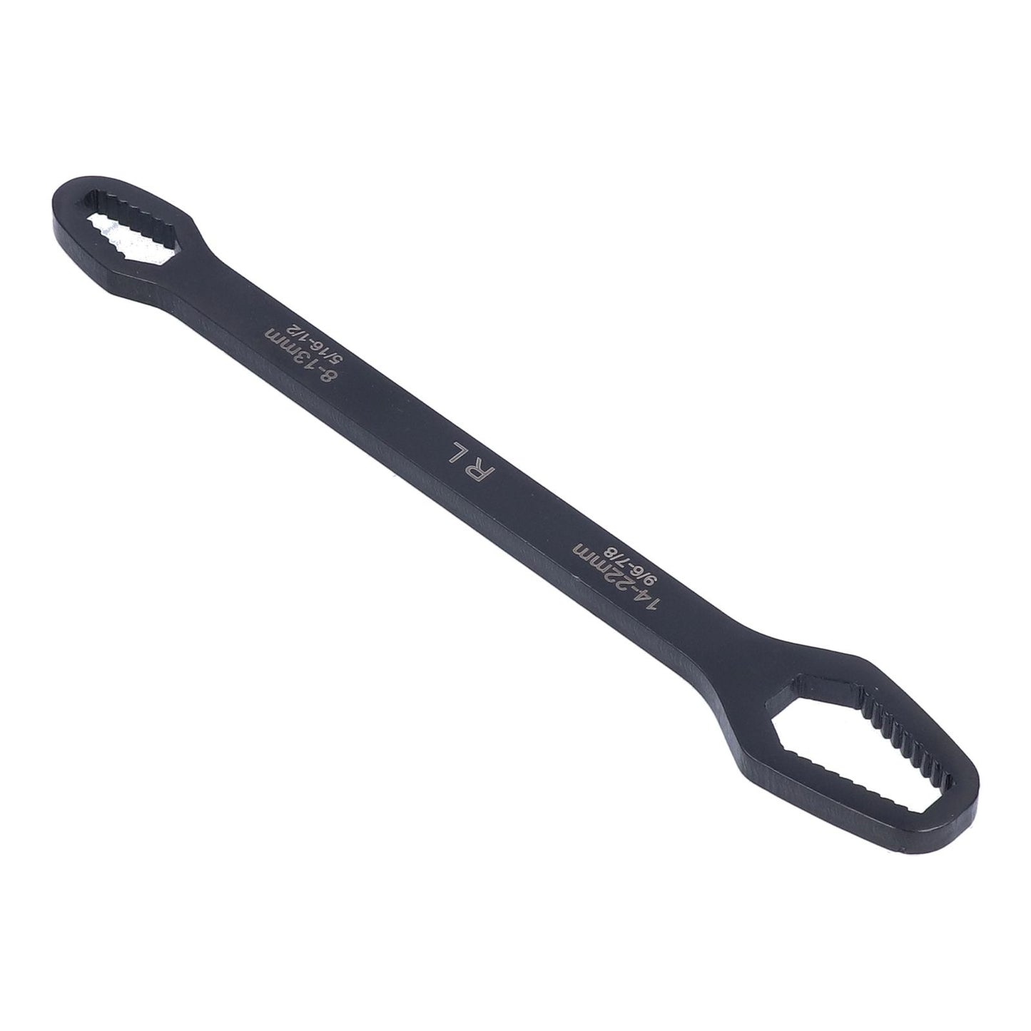 Multifunctional Self Tightening Universal Wrench 8‑22mm High Hardness Double Ended WrenchBlack