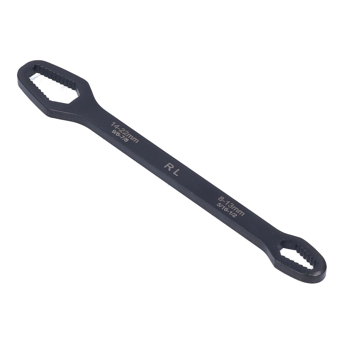 Multifunctional Self Tightening Universal Wrench 8‑22mm High Hardness Double Ended WrenchBlack