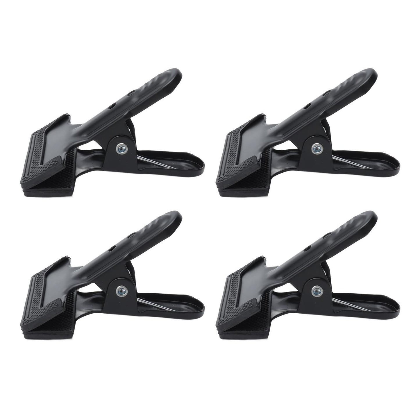4pcs Woodworking A Clip Heavy Duty Anti Slip Metal Wide Mouth Spring Clamps for Photography Backdrops