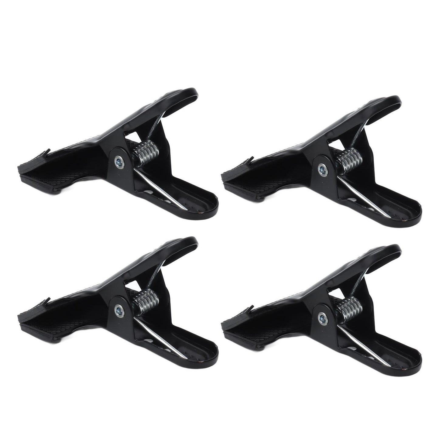 4pcs Woodworking A Clip Heavy Duty Anti Slip Metal Wide Mouth Spring Clamps for Photography Backdrops