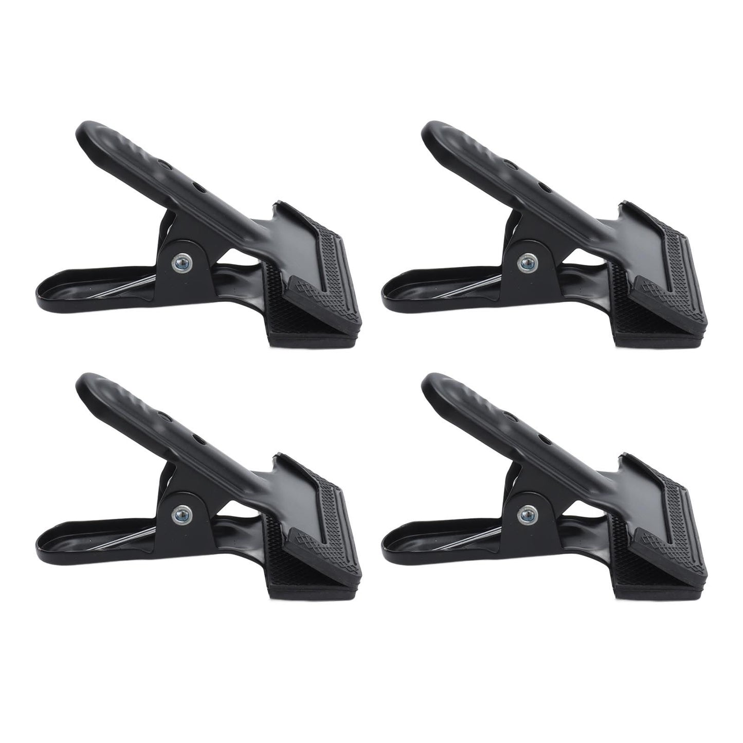 4pcs Woodworking A Clip Heavy Duty Anti Slip Metal Wide Mouth Spring Clamps for Photography Backdrops