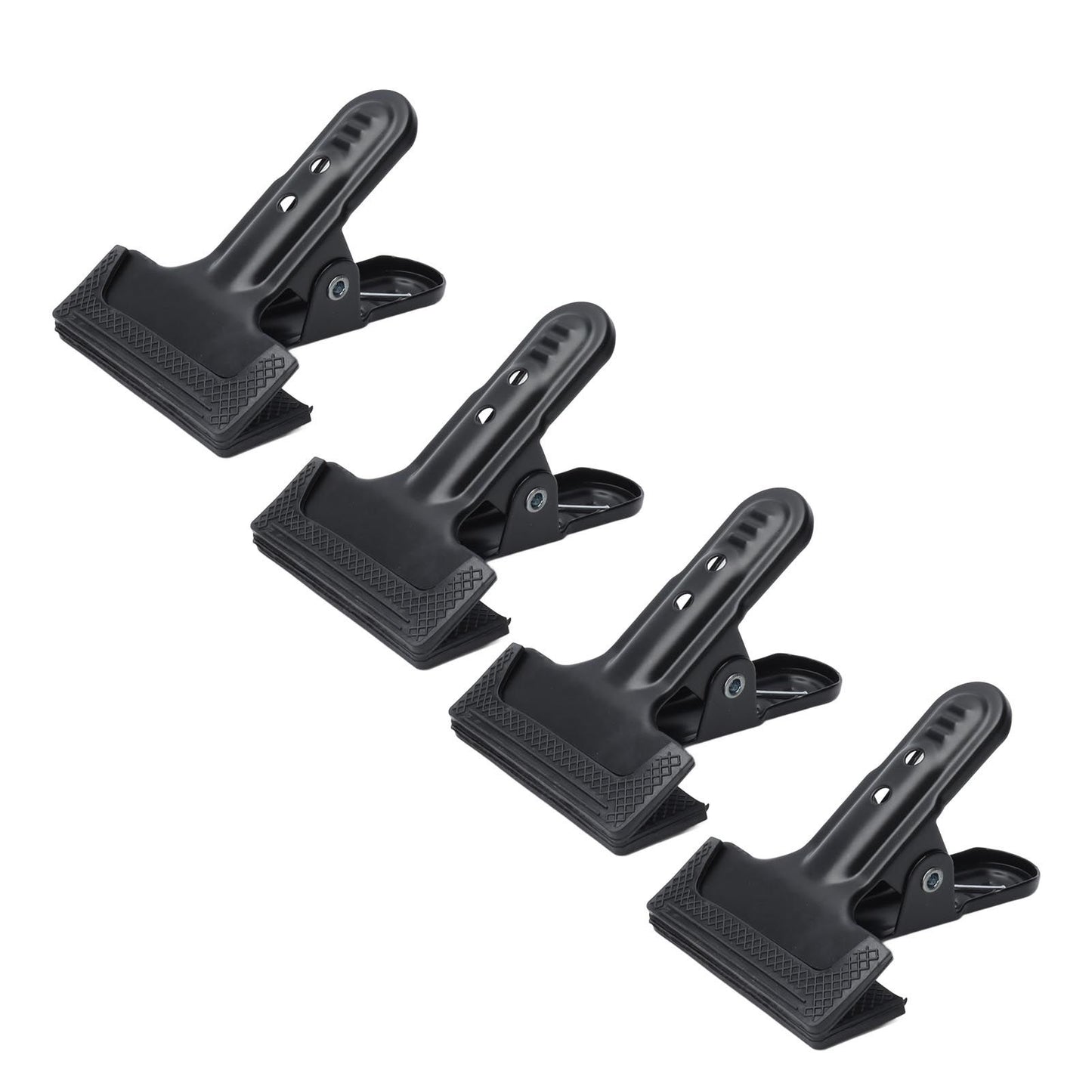 4pcs Woodworking A Clip Heavy Duty Anti Slip Metal Wide Mouth Spring Clamps for Photography Backdrops