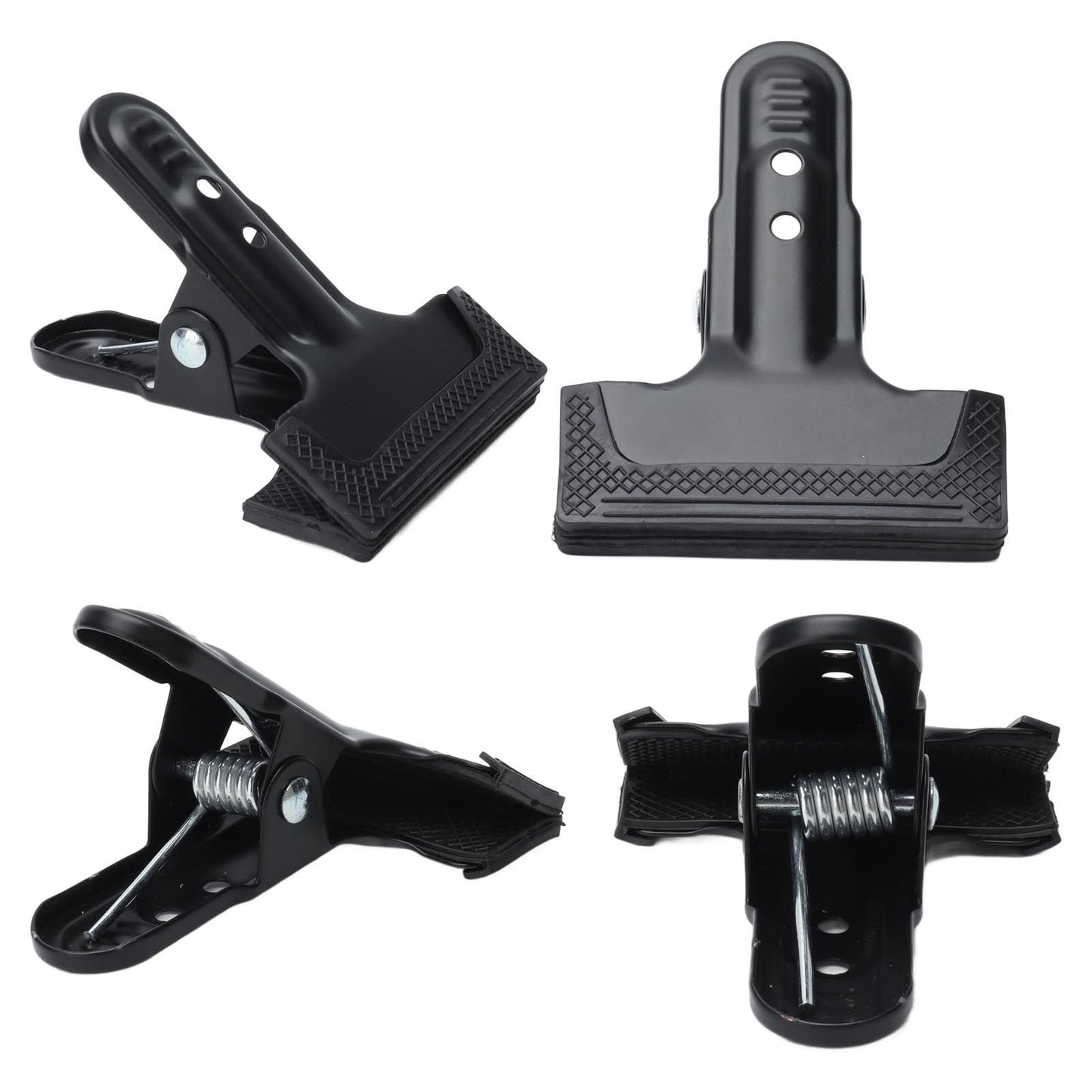 4pcs Woodworking A Clip Heavy Duty Anti Slip Metal Wide Mouth Spring Clamps for Photography Backdrops