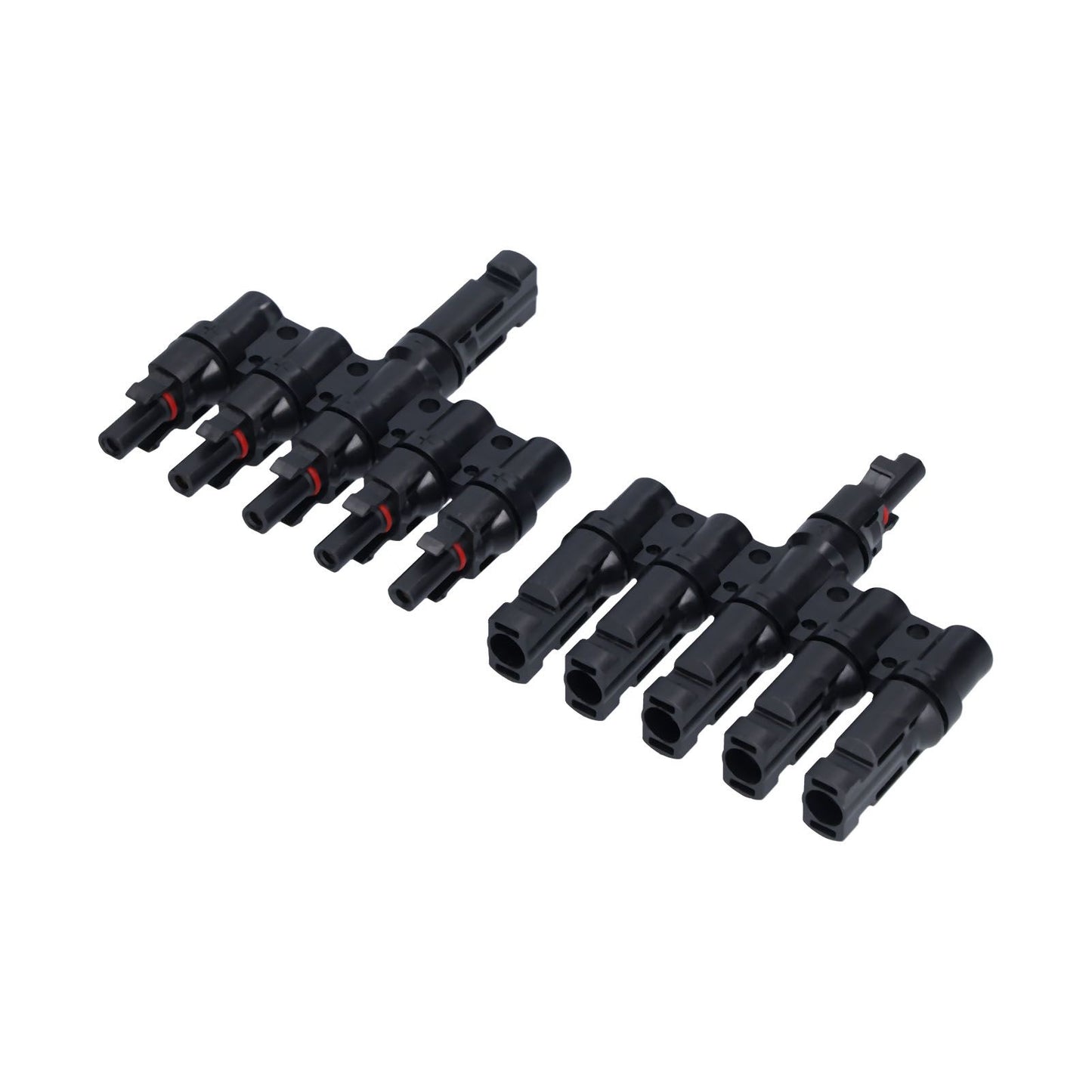 1 to 5 Branch Connector 5 Way Solar Panel Cable Branch Connector IP67 Waterproof Male Female Connector