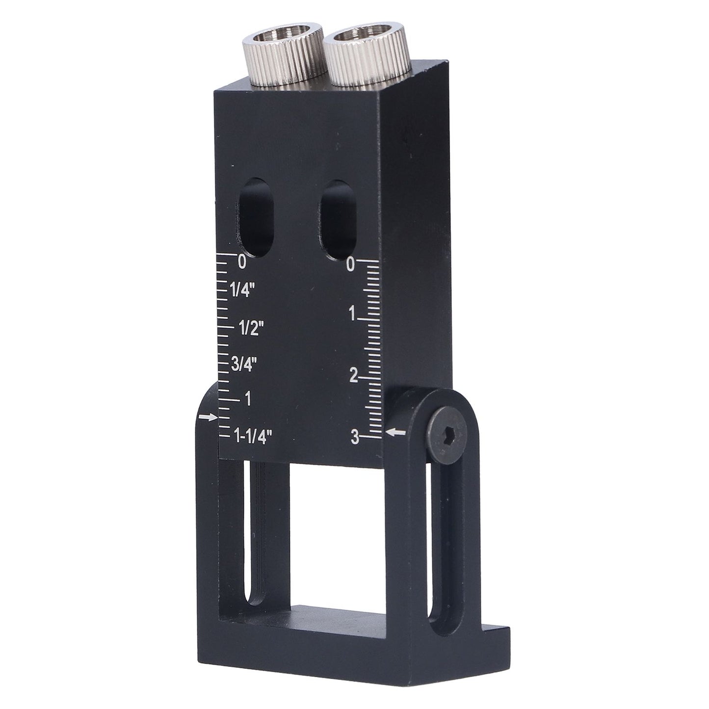 Oblique Hole Locator 15° Pocket Slant Holes Jig Kit Woodworking Positioner with Drill Bits