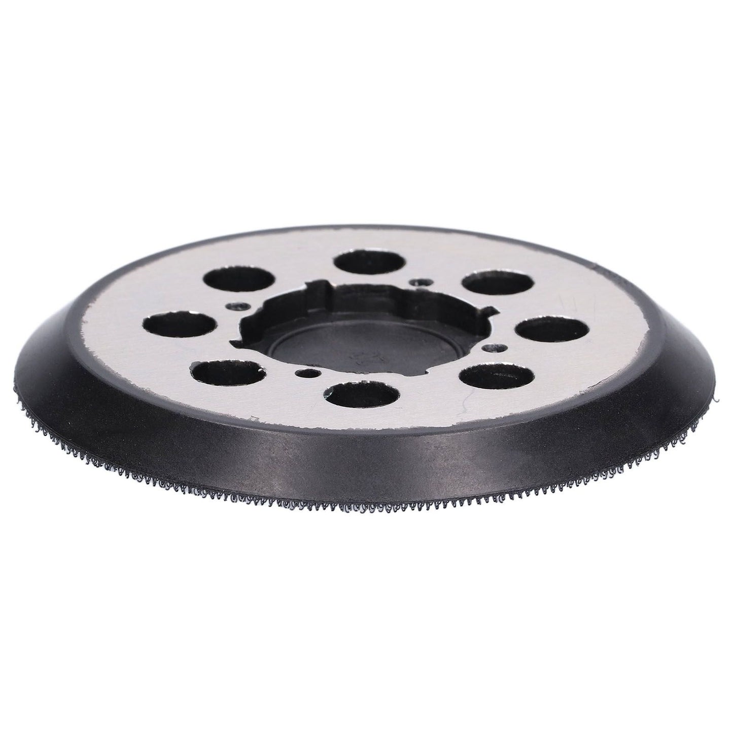 5in Polisher Backing Plate 8‑Hole Black Aluminum Alloy for Electric Sander Finishing Buffing