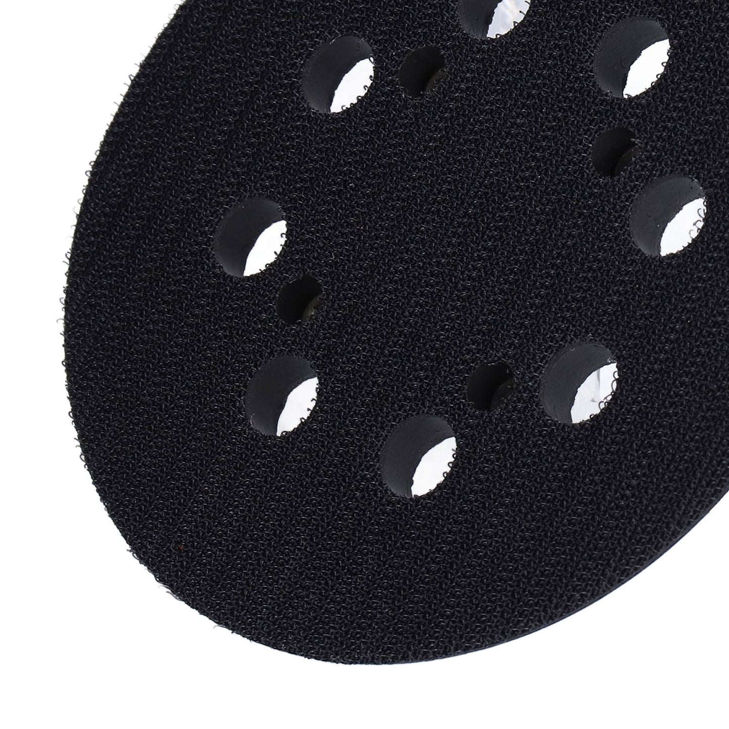 5in Polisher Backing Plate 8‑Hole Black Aluminum Alloy for Electric Sander Finishing Buffing