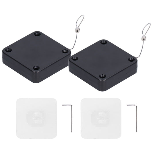 2Pcs Automatic Door Closer Punch Free Multifunctional 800G Pull Strong Tensile Force Wear Resistance Sensor Door Closer