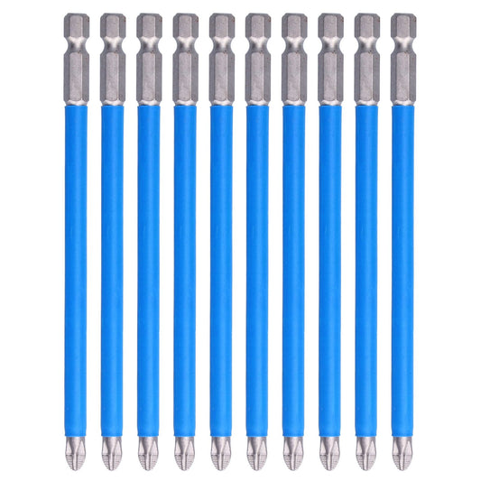 10Pcs Batch Heads Impact Resistant Electric Magnetic Drill Screwdriver Bit Kit Repair Tools