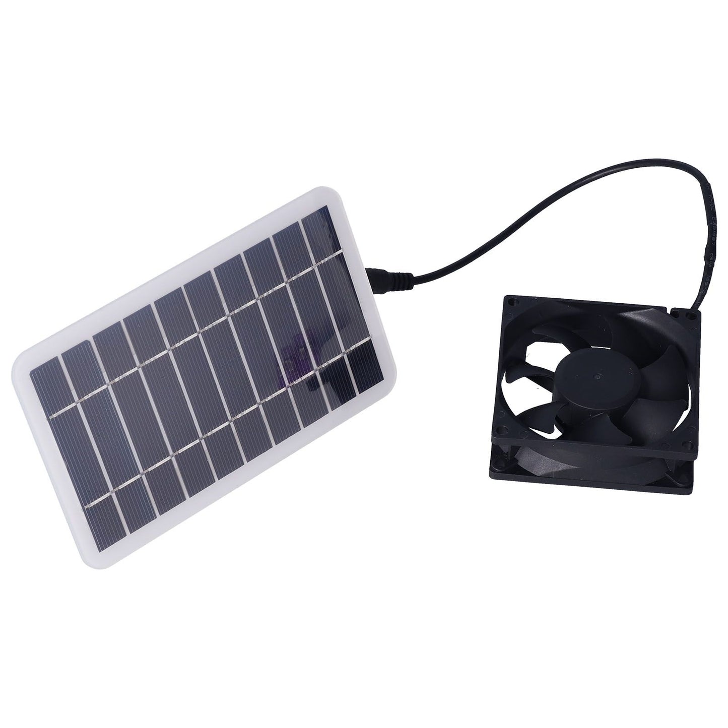 2.5W Solar Panel Fan Solar Pet Exhaust Air Flowing Fan for Outdoor Breeding Planting