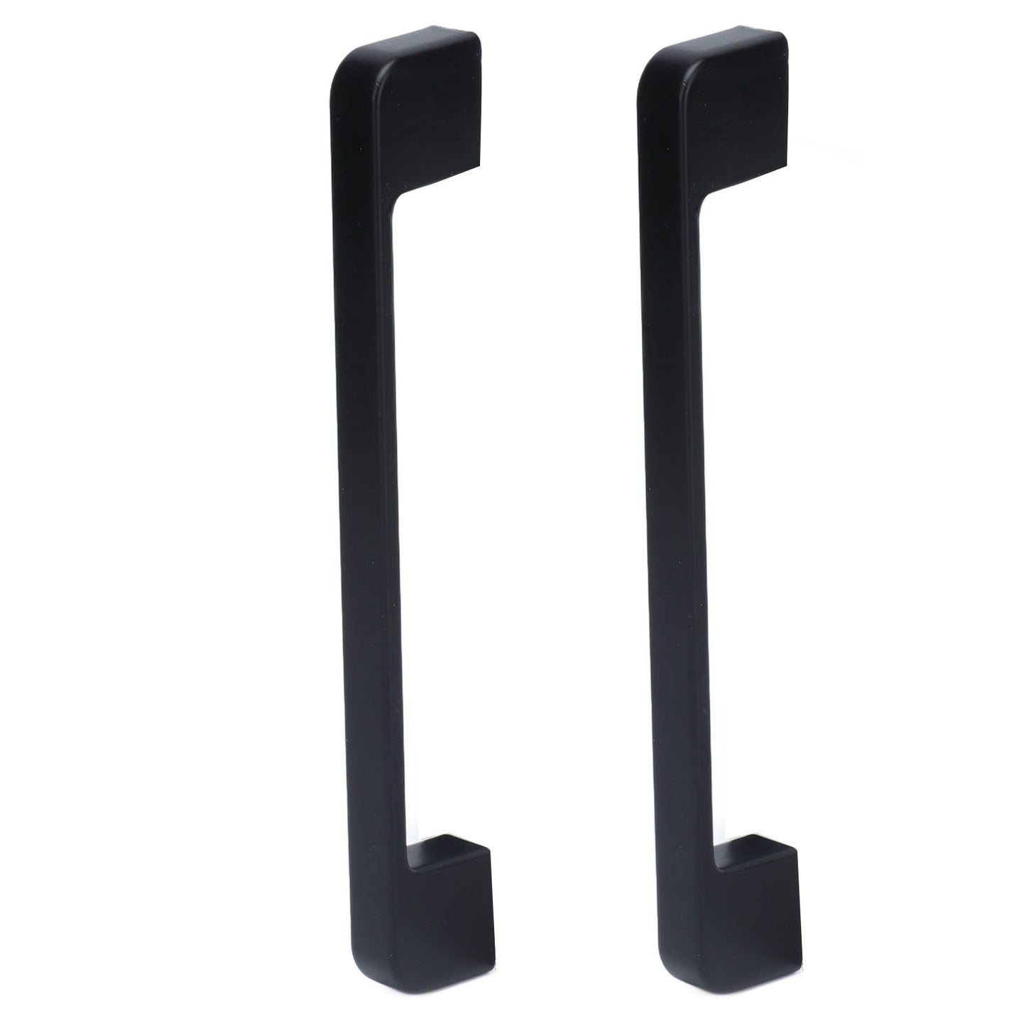 2pcs Cabinet Pulls Black Zinc Alloy Kitchen Drawer Handles with Screws for Drawer Wardrobe Cupboard Door