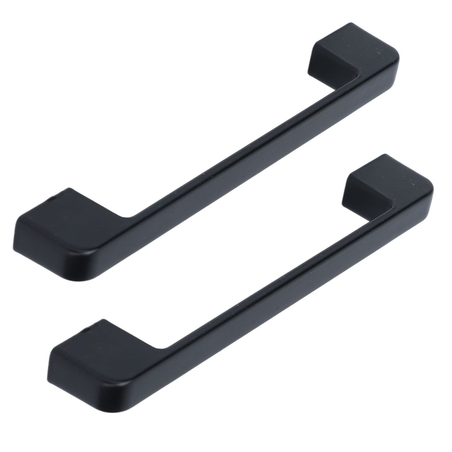 2pcs Cabinet Pulls Black Zinc Alloy Kitchen Drawer Handles with Screws for Drawer Wardrobe Cupboard Door