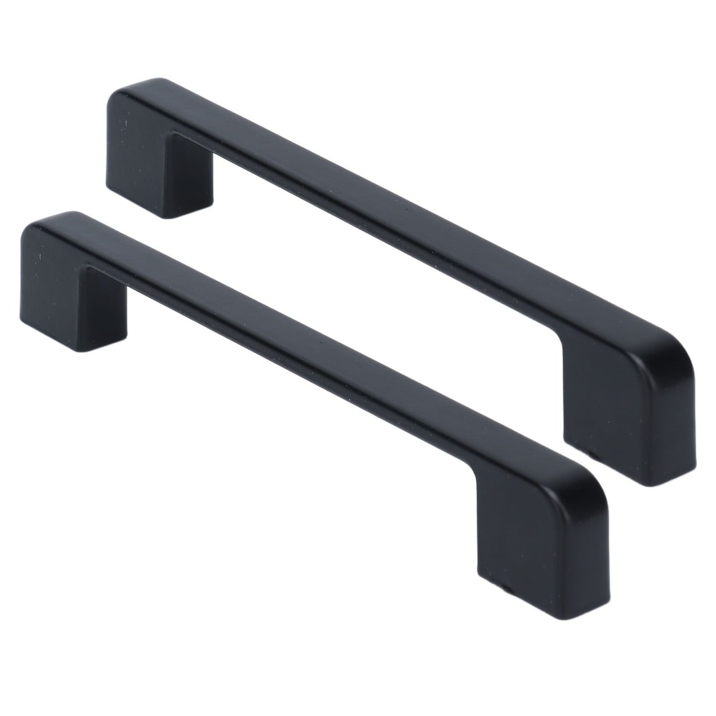 2pcs Cabinet Pulls Black Zinc Alloy Kitchen Drawer Handles with Screws for Drawer Wardrobe Cupboard Door