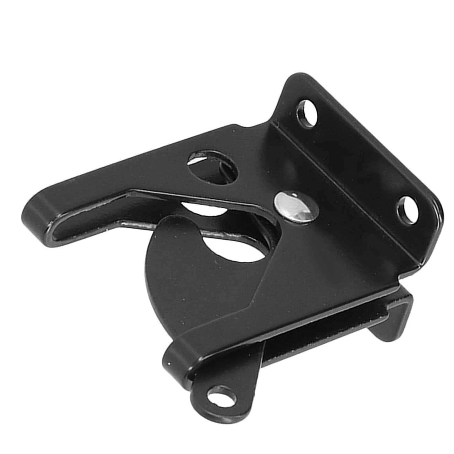 Iron Fence Lock Self Locking Gate Latch Hardware with Adjustable Cable for Garden Backyard Courtyard