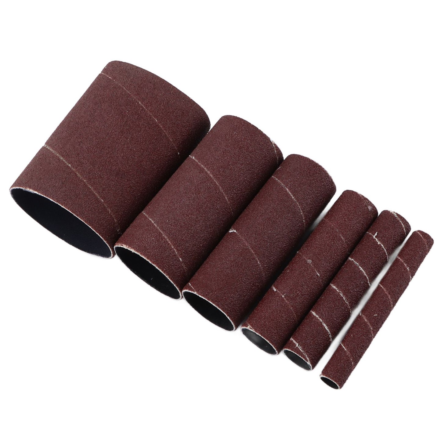 6Pcs Sandpaper Ring Sandpaper Roll Sanding Sleeves Wood Sanding Metal Rust Removing for Electric Grinder