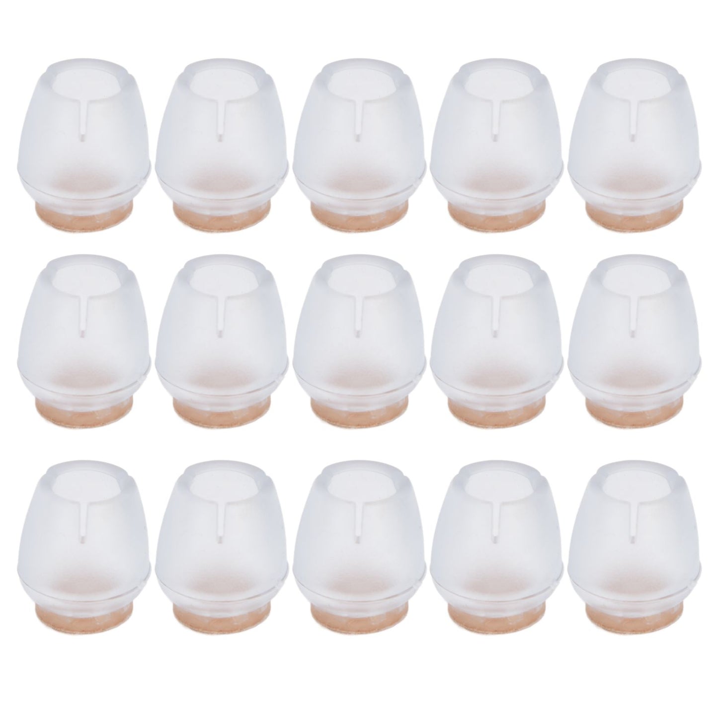32Pcs Non Slip Furniture Leg Cover Mute Silicone Tables Chairs Leg Caps Floor Protector Transparent