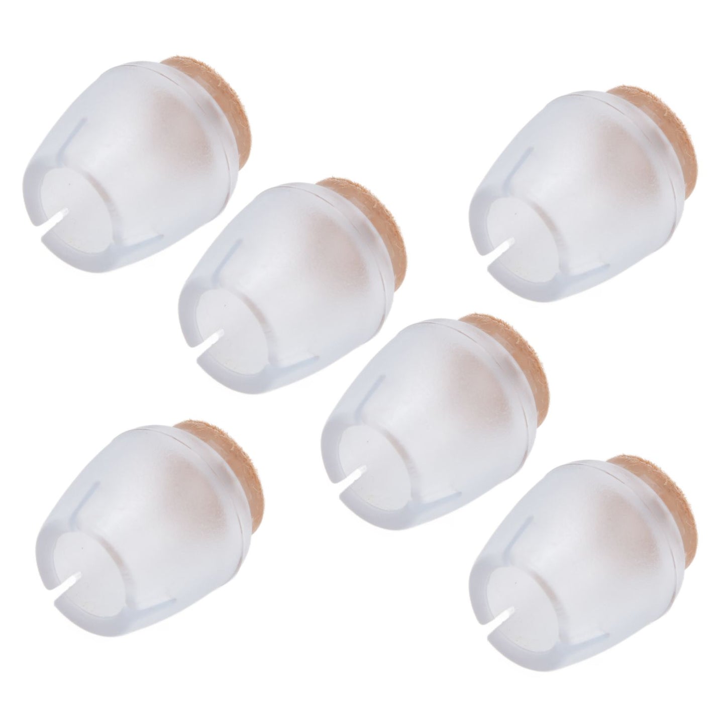 32Pcs Non Slip Furniture Leg Cover Mute Silicone Tables Chairs Leg Caps Floor Protector Transparent
