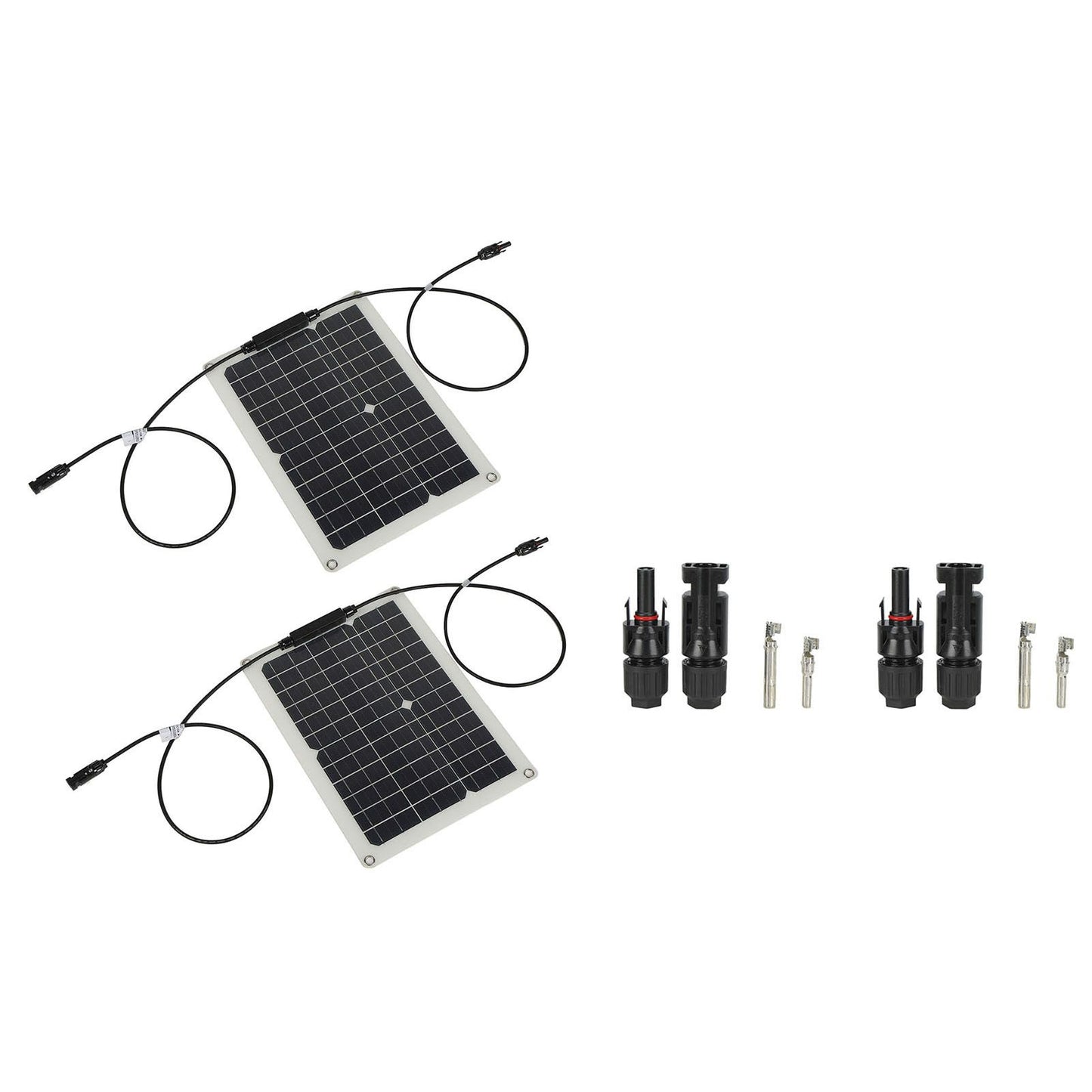 15W Solar Panel Portable Waterproof Monocrystalline Solar Charging Board for Outdoor Car Motor YachtSolar Panel