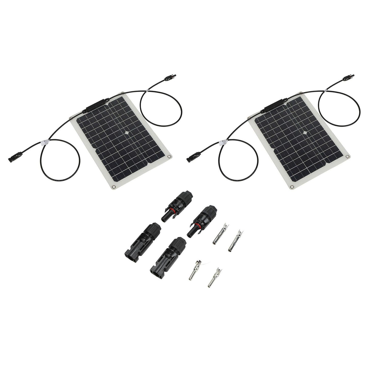 15W Solar Panel Portable Waterproof Monocrystalline Solar Charging Board for Outdoor Car Motor YachtSolar Panel