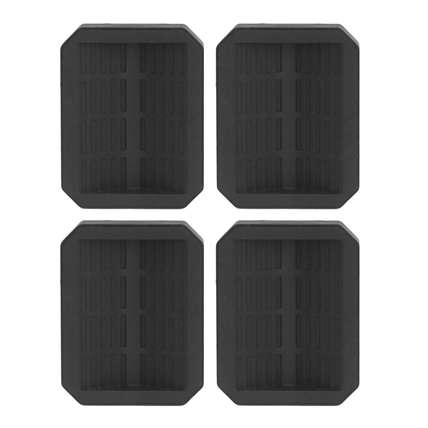 4Pcs Chair Caster Fixing Pad Rubber Refrigerator Wheel Protective Cup Noise Reduction for Home Office