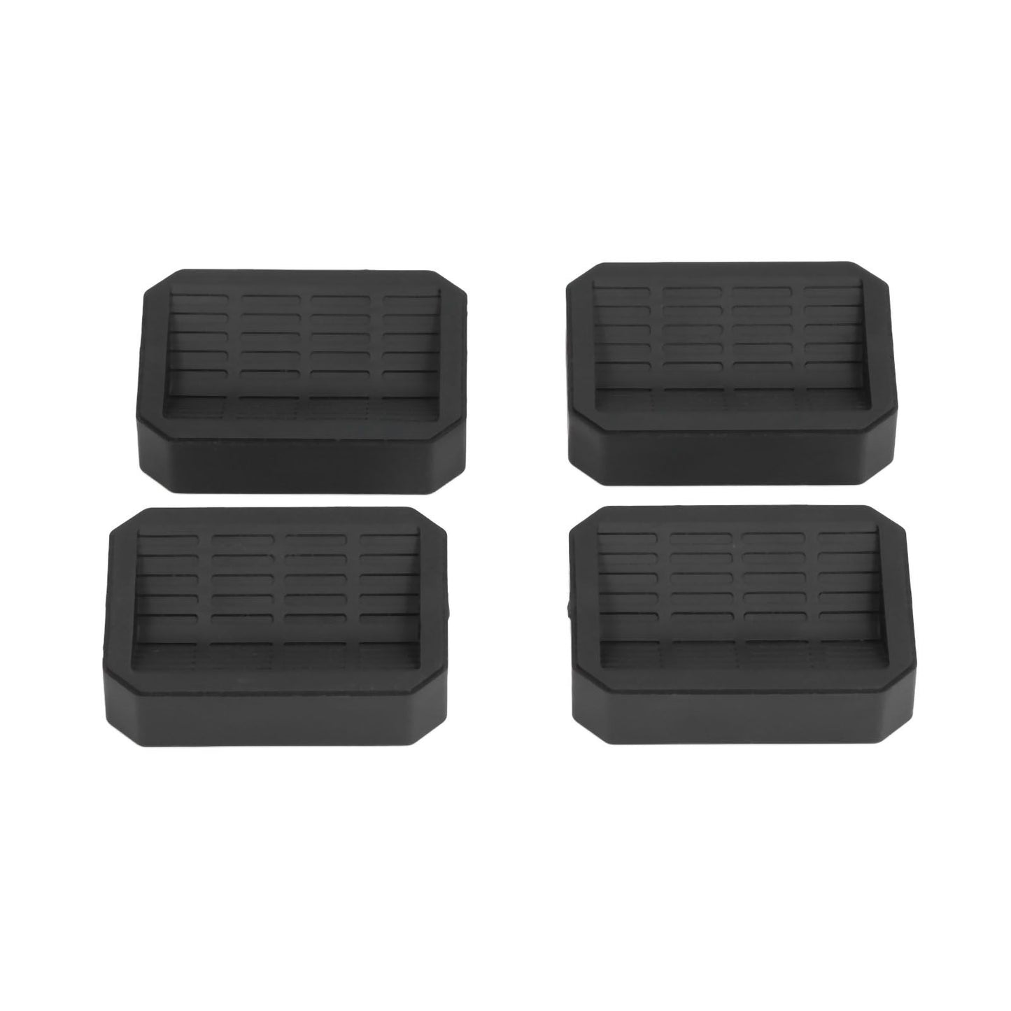 4Pcs Chair Caster Fixing Pad Rubber Refrigerator Wheel Protective Cup Noise Reduction for Home Office