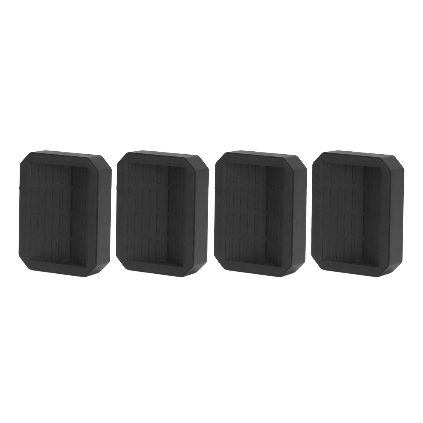 4Pcs Chair Caster Fixing Pad Rubber Refrigerator Wheel Protective Cup Noise Reduction for Home Office