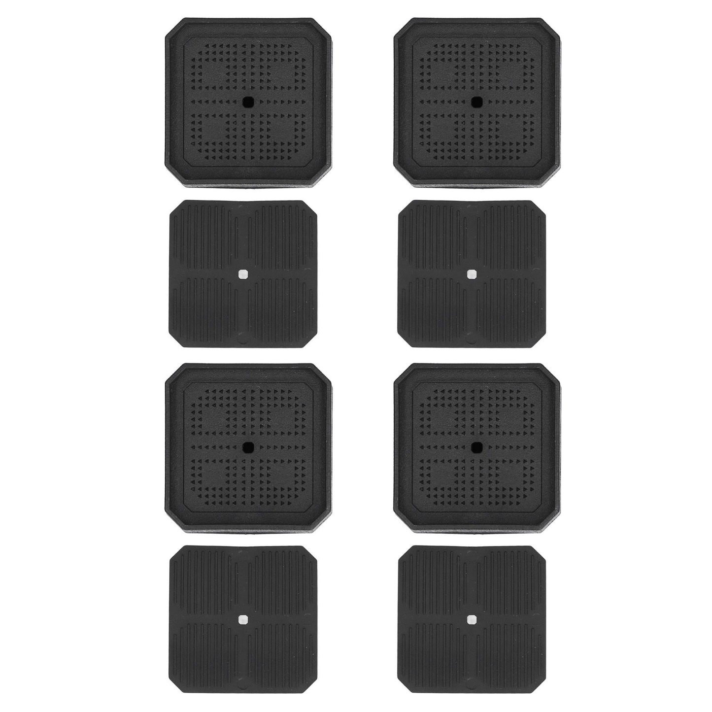 4Set Square Furniture Leg Pad Rubber Non Slip Table Chair Refrigerator Feet Protectors Noise Reduction
