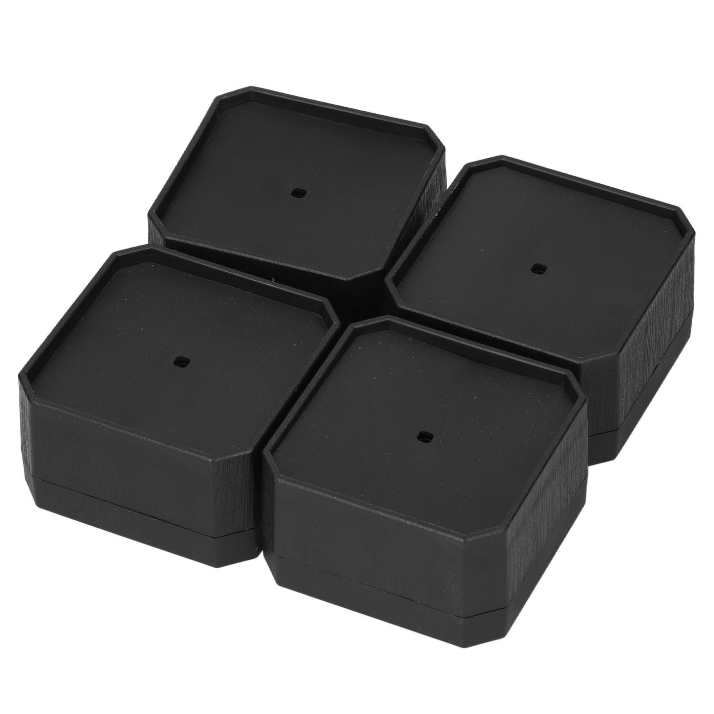 4Set Square Furniture Leg Pad Rubber Non Slip Table Chair Refrigerator Feet Protectors Noise Reduction
