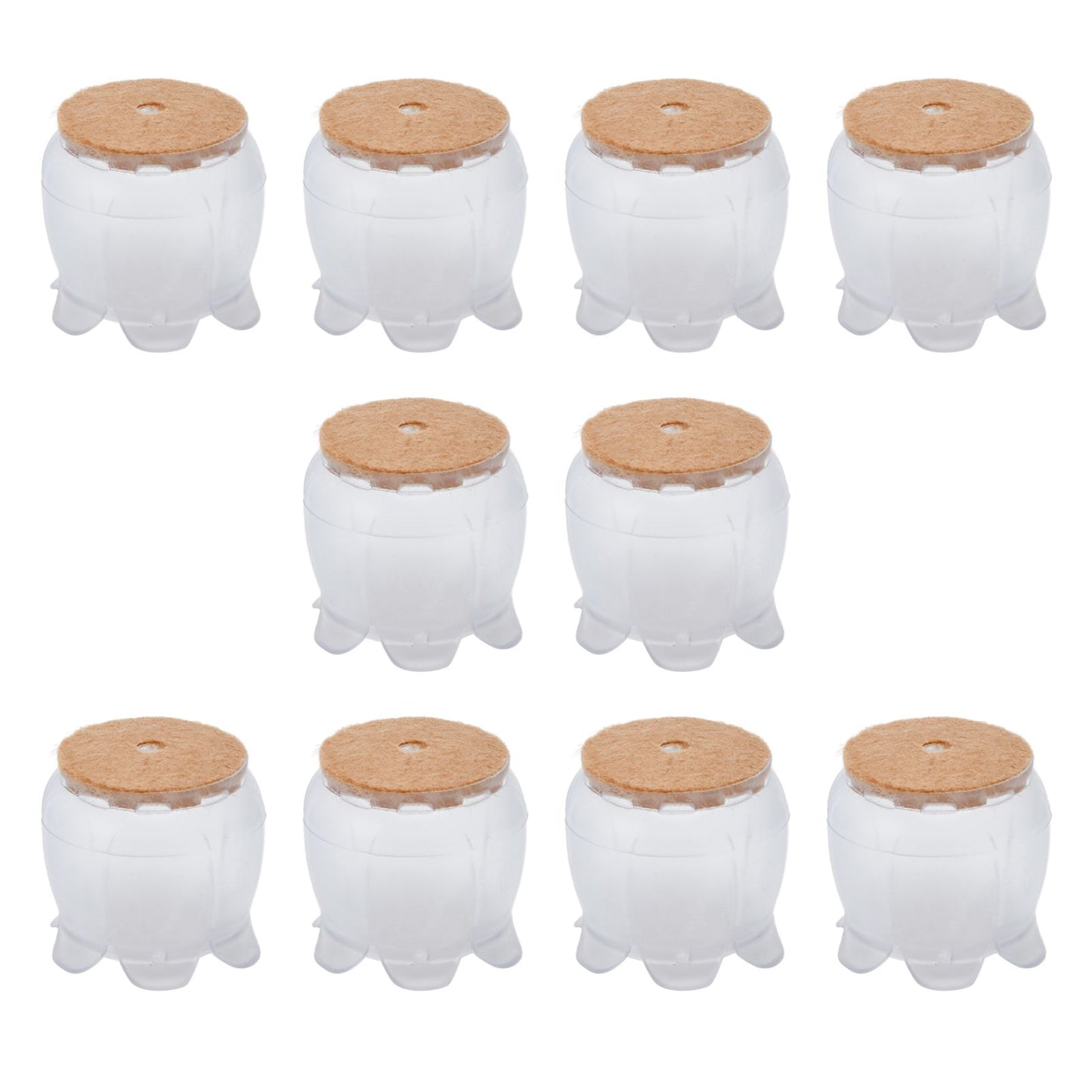 10PCS Chair Leg Floor Protector Office Table Leg Cover Anti Slip Rubber Felt Furniture Leg CoverS