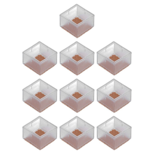 10PCS Chair Leg Floor Protector Rubber Felt Table Leg Cover Anti Slip Furniture Leg Protector for Office Home