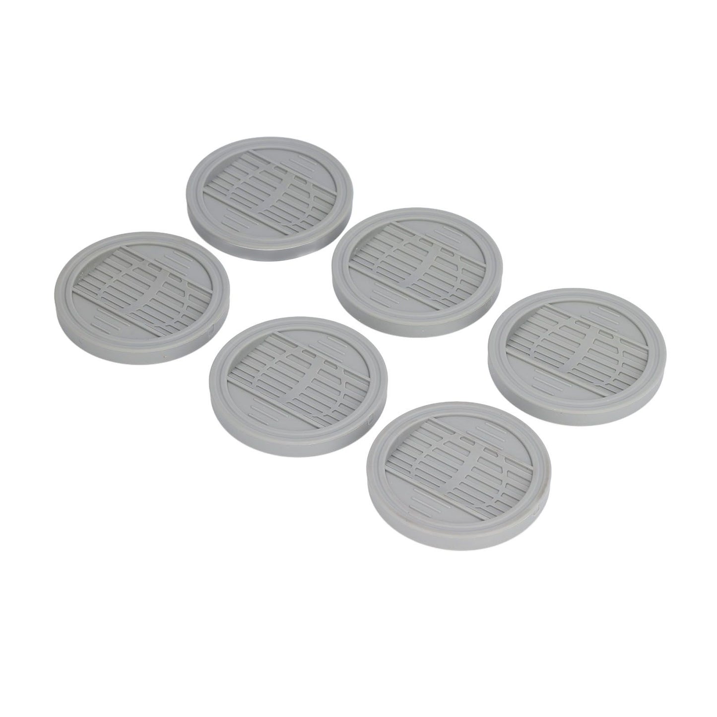 6PCS Rubber Furniture Pads Stoppers Floor Protector for Bed Office Chair Cabinet Sofa Closet Wheels