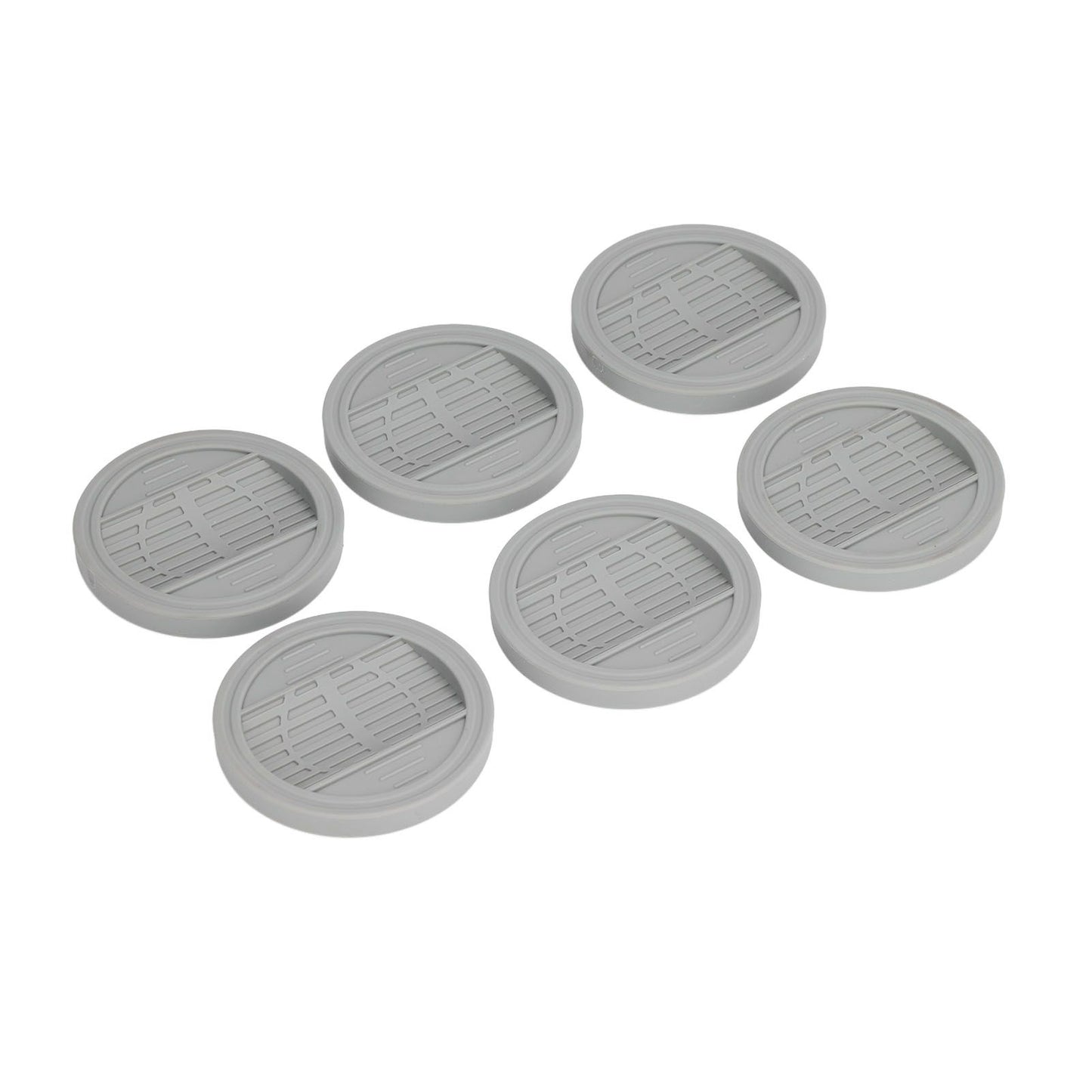 6PCS Rubber Furniture Pads Stoppers Floor Protector for Bed Office Chair Cabinet Sofa Closet Wheels