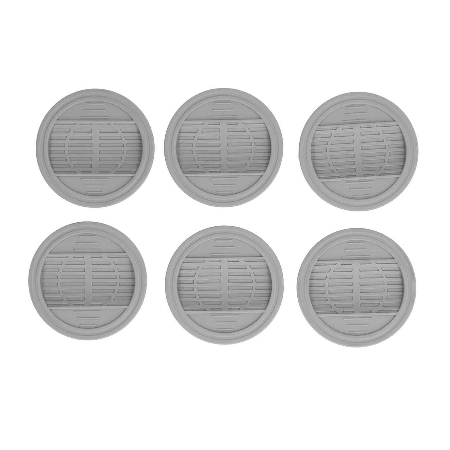 6PCS Rubber Furniture Pads Stoppers Floor Protector for Bed Office Chair Cabinet Sofa Closet Wheels