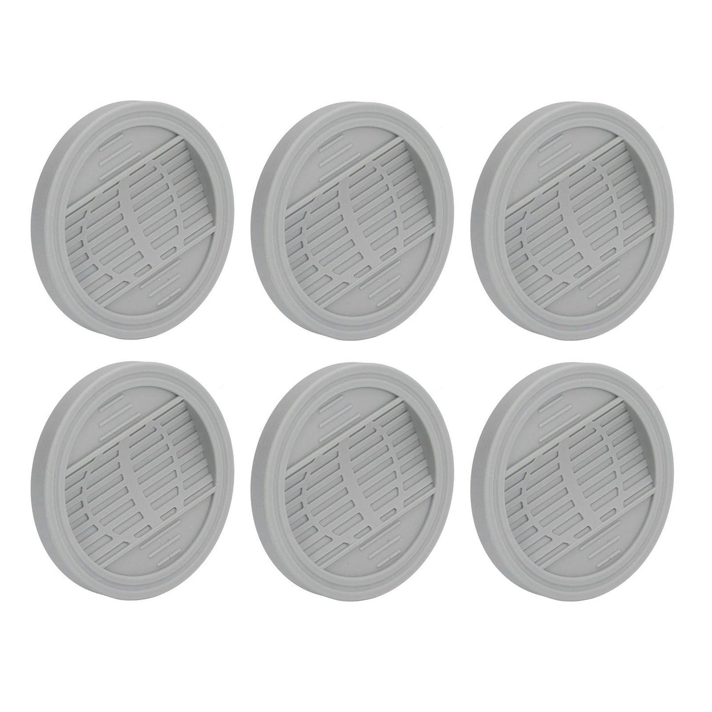 6PCS Rubber Furniture Pads Stoppers Floor Protector for Bed Office Chair Cabinet Sofa Closet Wheels