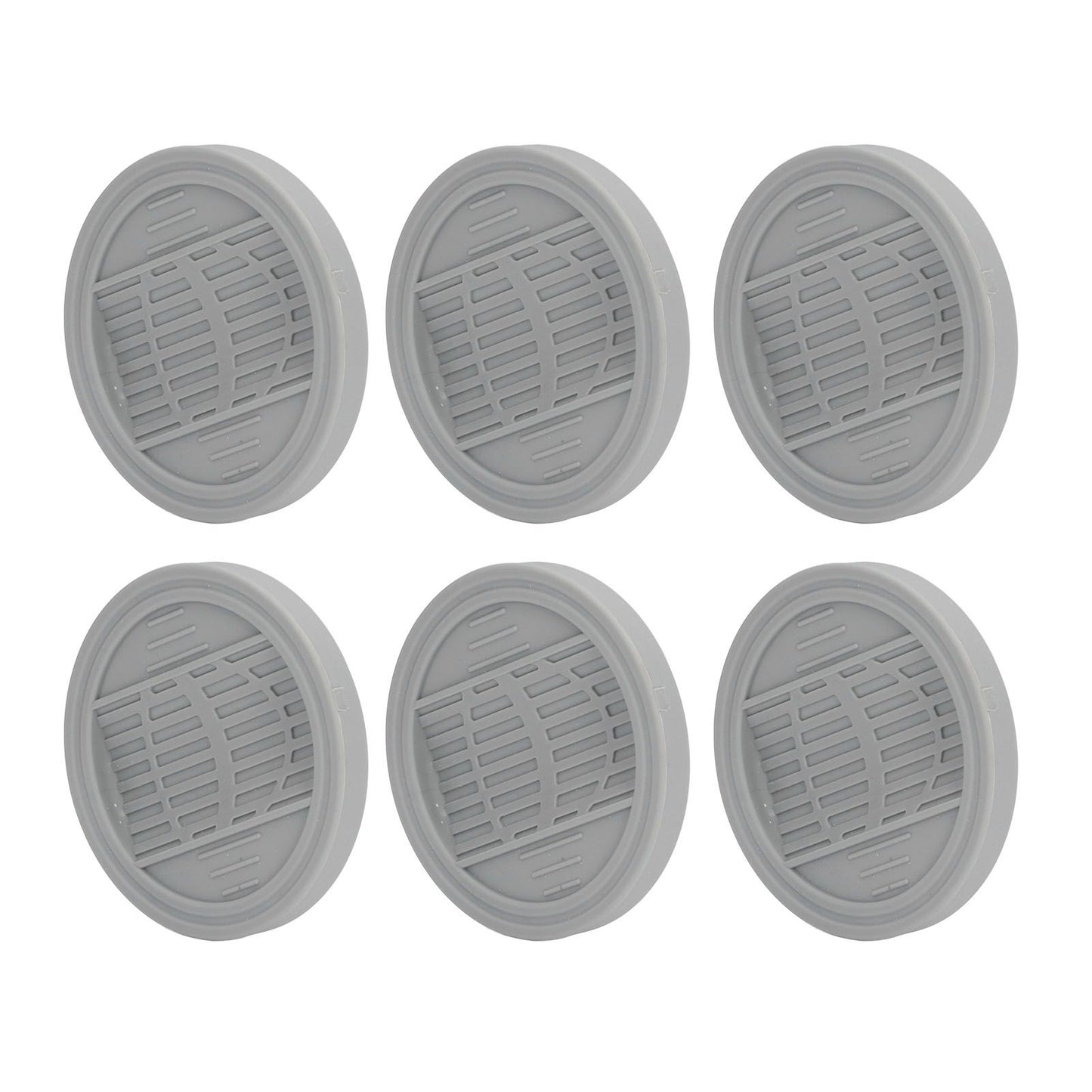 6PCS Rubber Furniture Pads Stoppers Floor Protector for Bed Office Chair Cabinet Sofa Closet Wheels