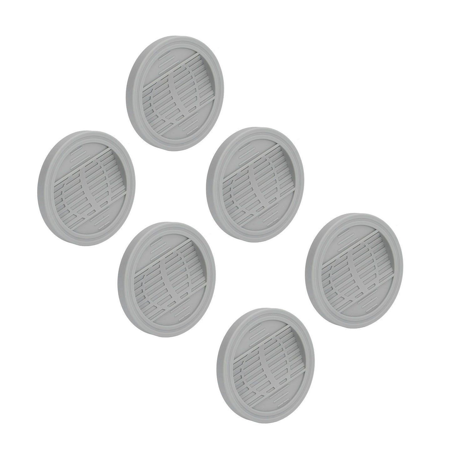 6PCS Rubber Furniture Pads Stoppers Floor Protector for Bed Office Chair Cabinet Sofa Closet Wheels