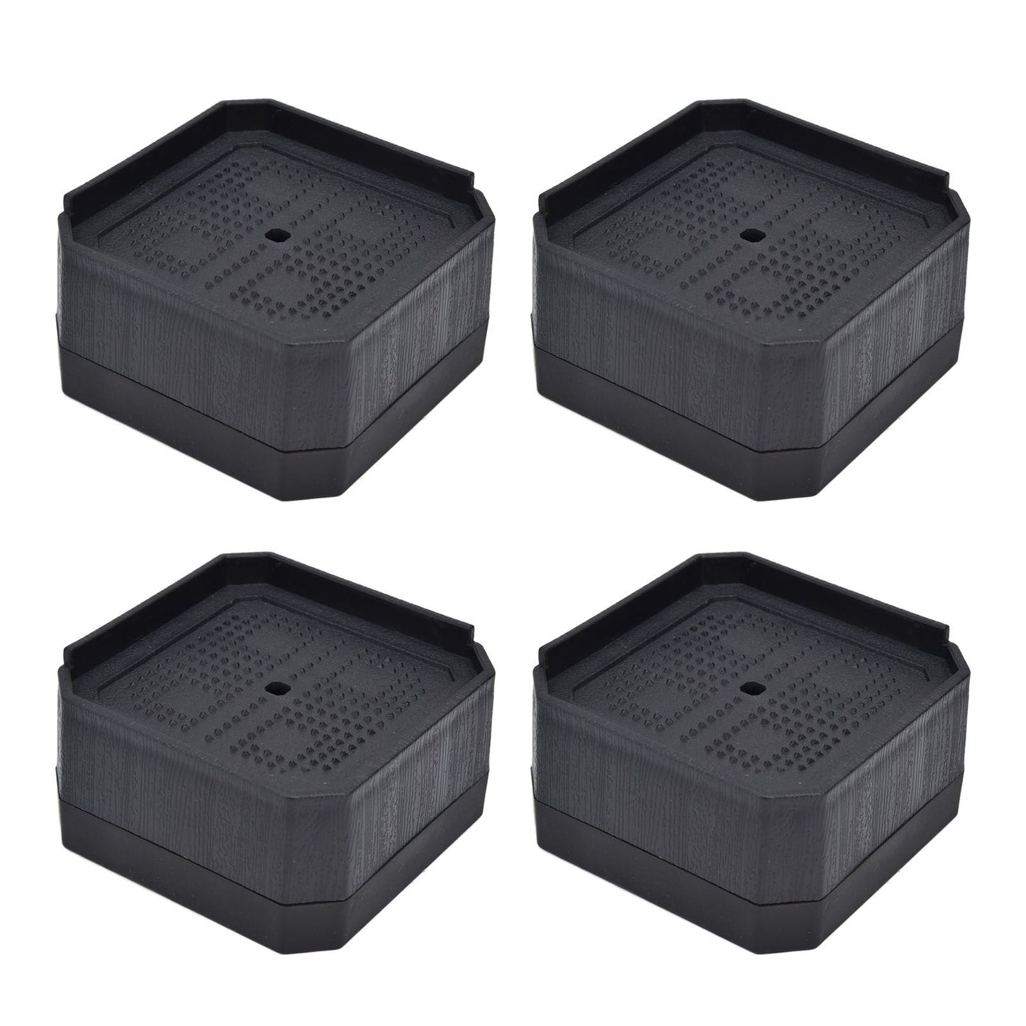4Set Chair Leg Floor Protectors Square Rubber Non Slip Furniture Leg Pads for Home Bedroom