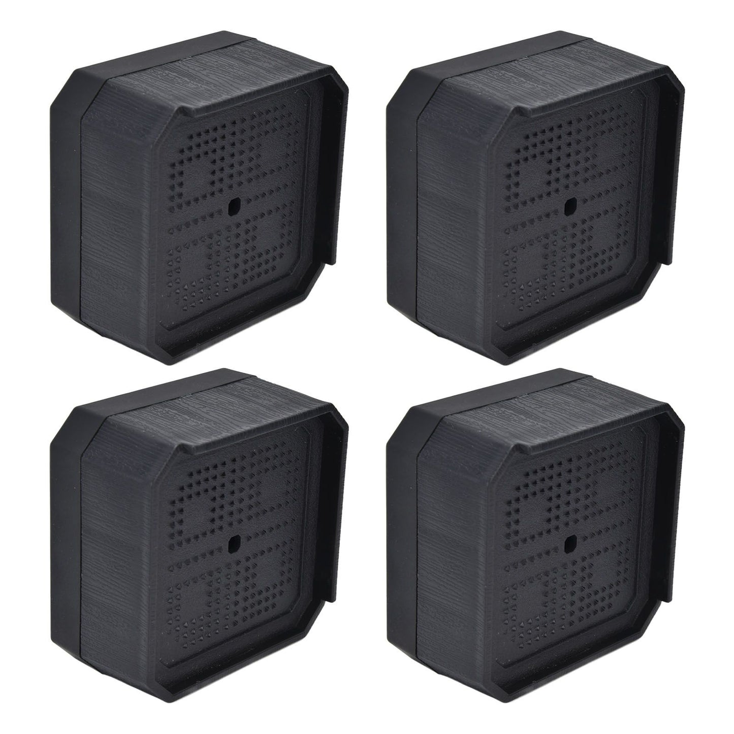 4Set Chair Leg Floor Protectors Square Rubber Non Slip Furniture Leg Pads for Home Bedroom
