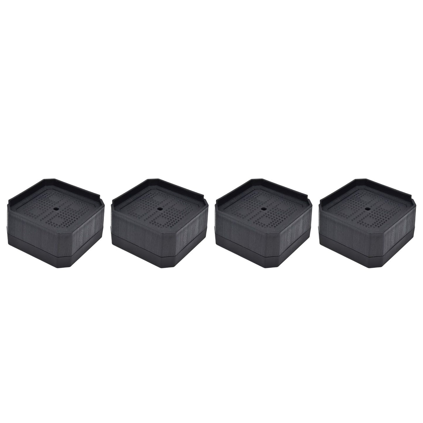 4Set Chair Leg Floor Protectors Square Rubber Non Slip Furniture Leg Pads for Home Bedroom