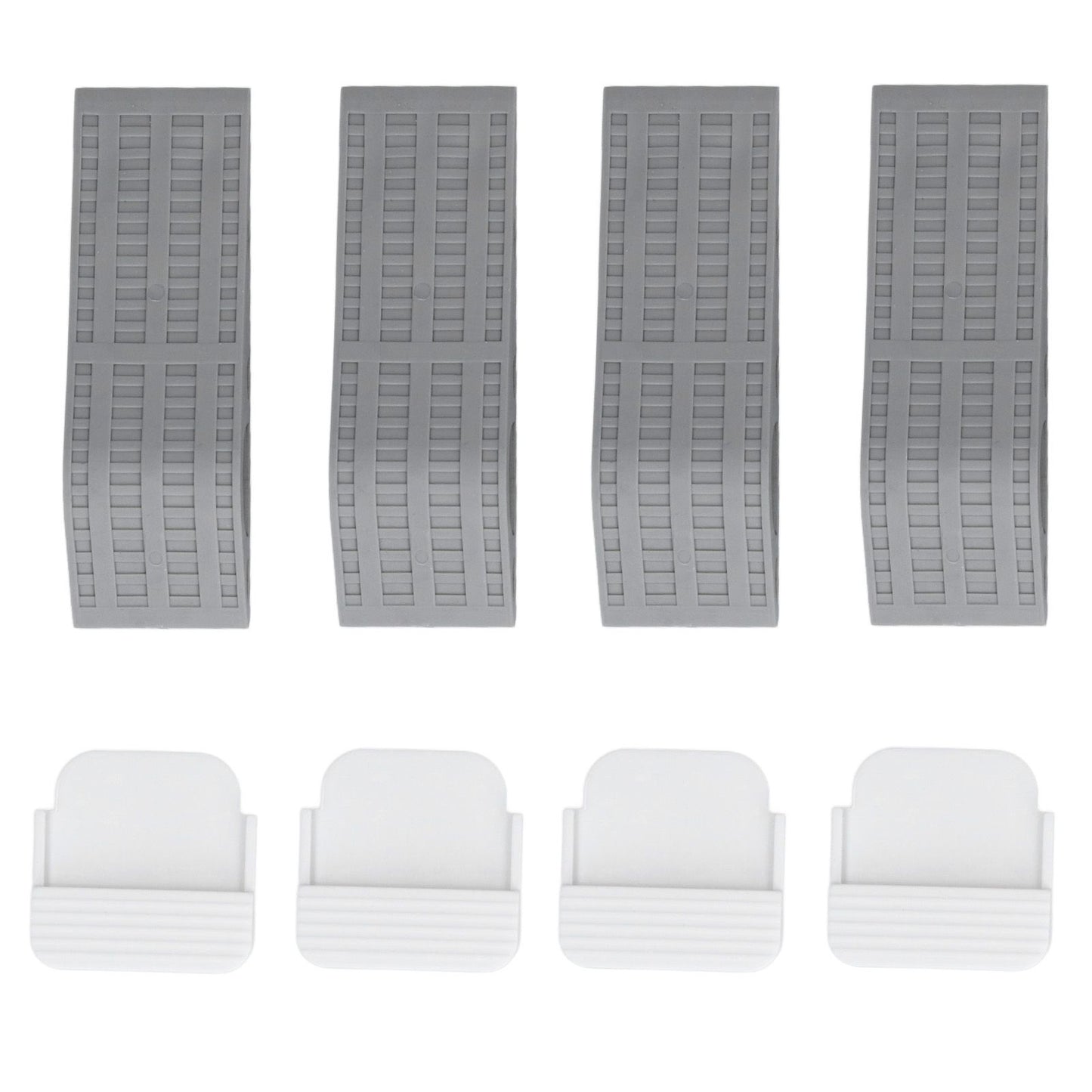 4Set Door Stoppers Non Slip Rubber Door Bottom Stop Wedge Accessories for Home Improvement